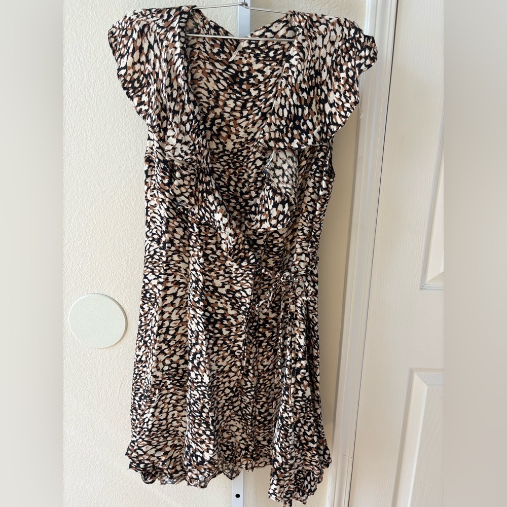 NWOT - Free People French Quarter Wrap Mini Dress in Multi Print - Size S - Picture 5 of 7